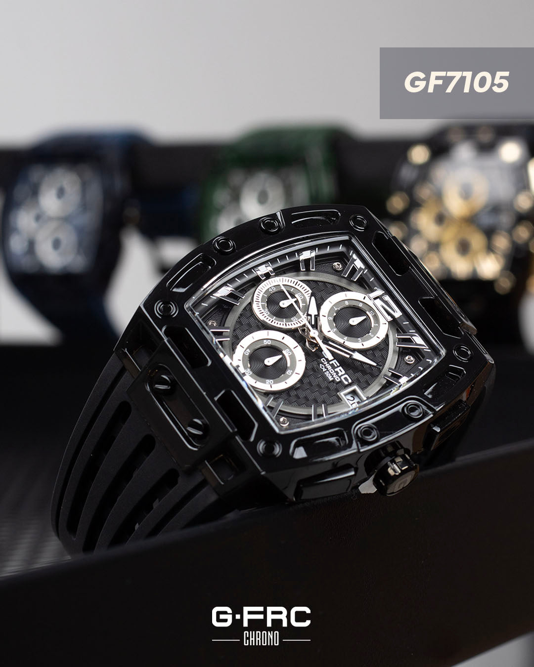 Reloj G-FORCE CHRONO GF7105 Pulso en Silicona para hombre