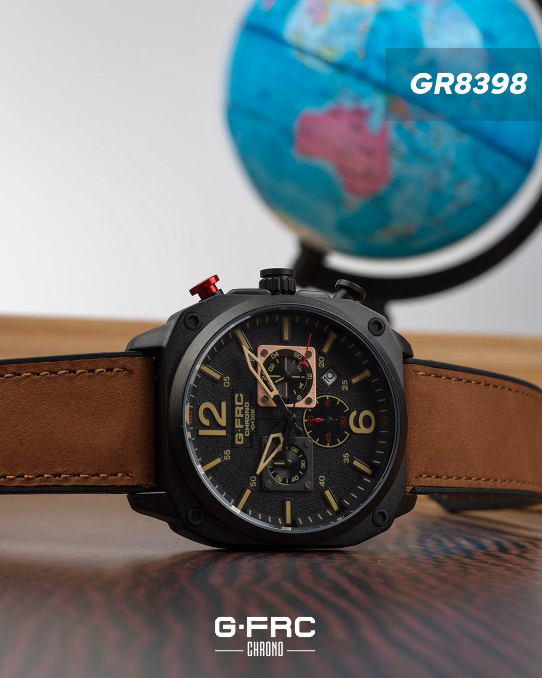 Reloj G-FORCE CHRONO GR8398 Pulso en Silicona y cuero para hombre
