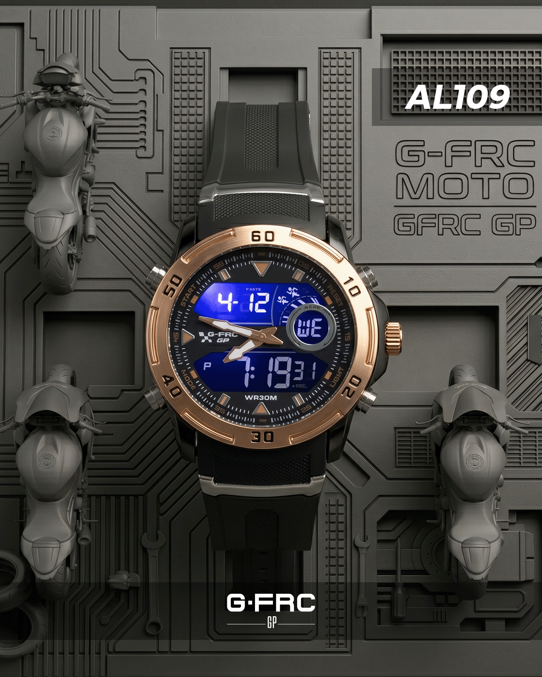 Reloj G-FORCE GP Plástico AL109 para hombre