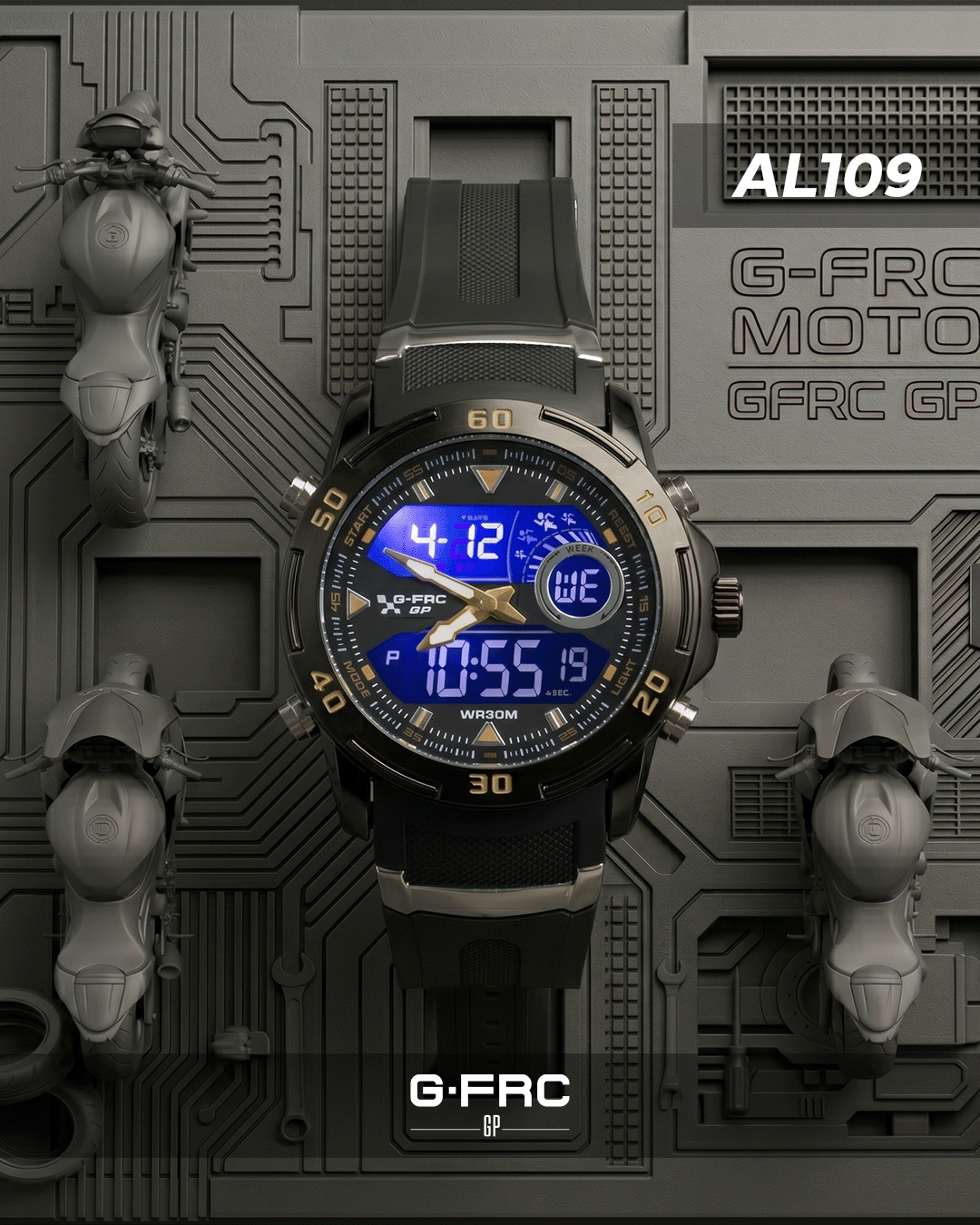 Reloj G-FORCE GP Plástico AL109 para hombre