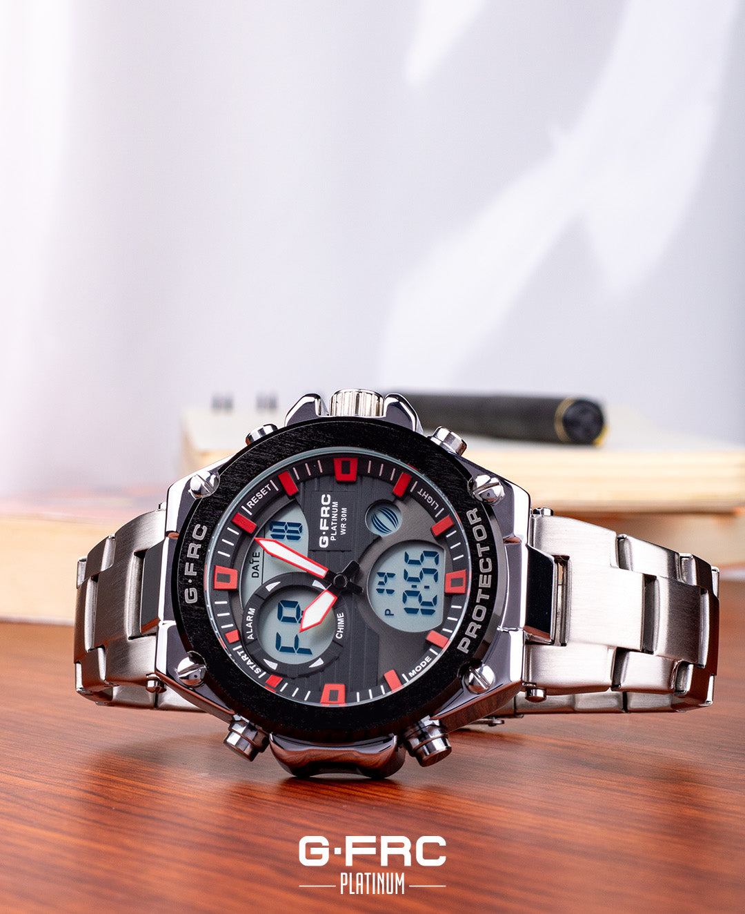 Reloj G-FORCE PLATINUM AL165 pulso metálico