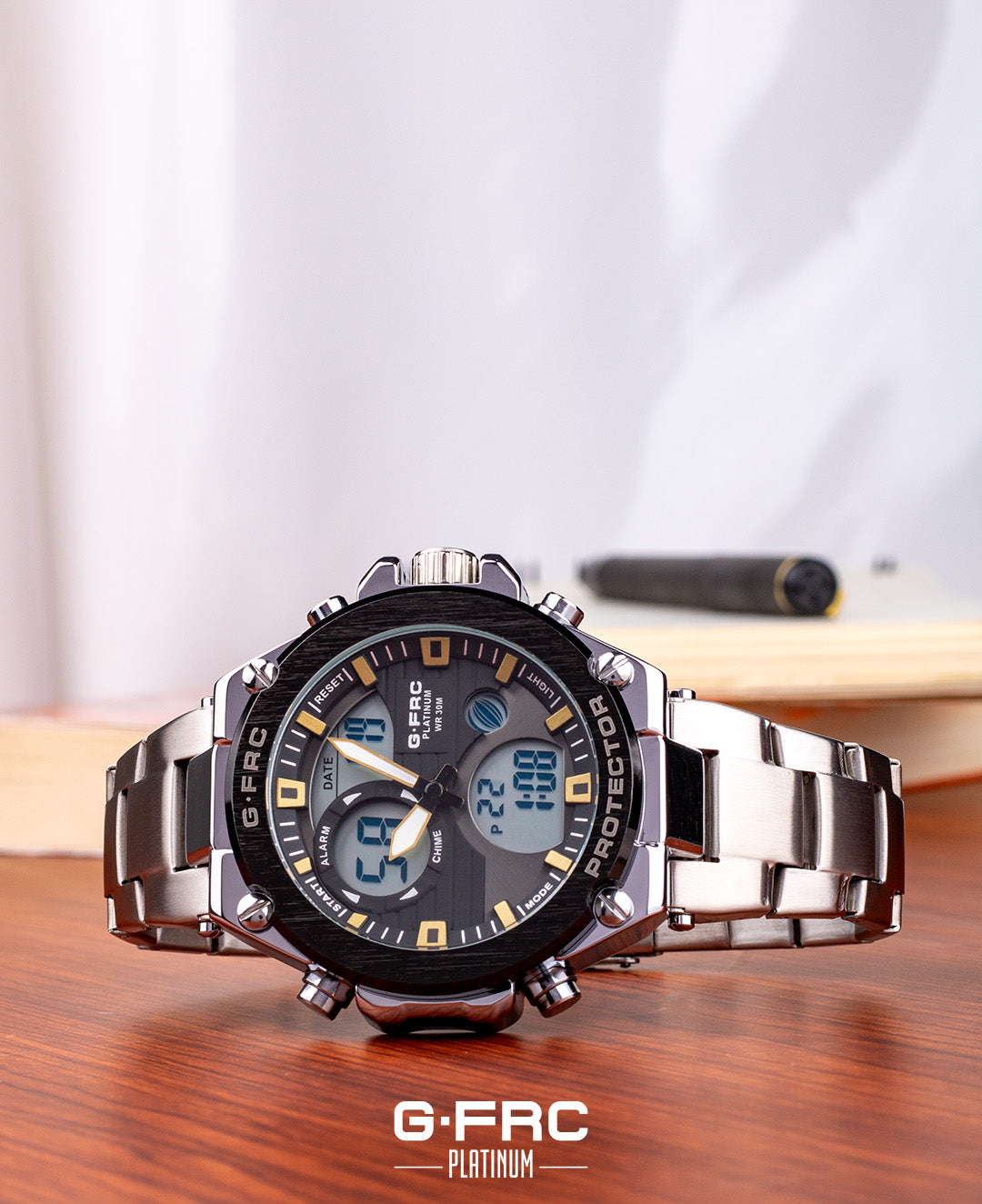 Reloj G-FORCE PLATINUM AL165 pulso metálico