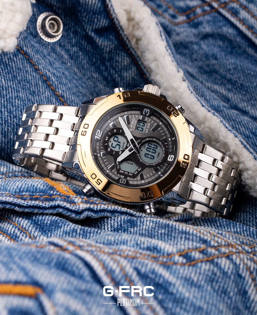 Reloj G-FORCE PLATINUM AL 172 Pulso metálico para hombre