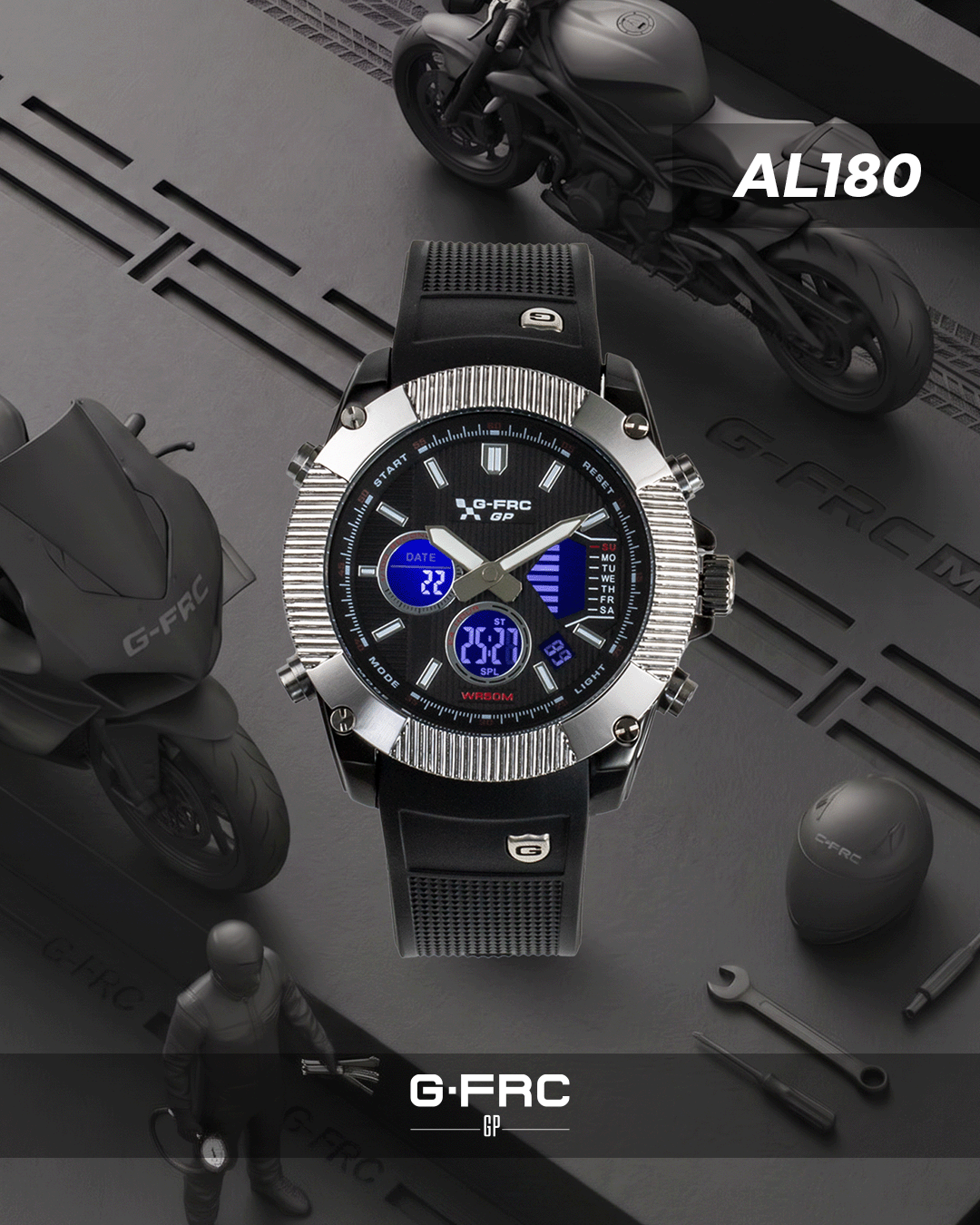 Reloj G-FORCE GP Plástico AL180 para hombre