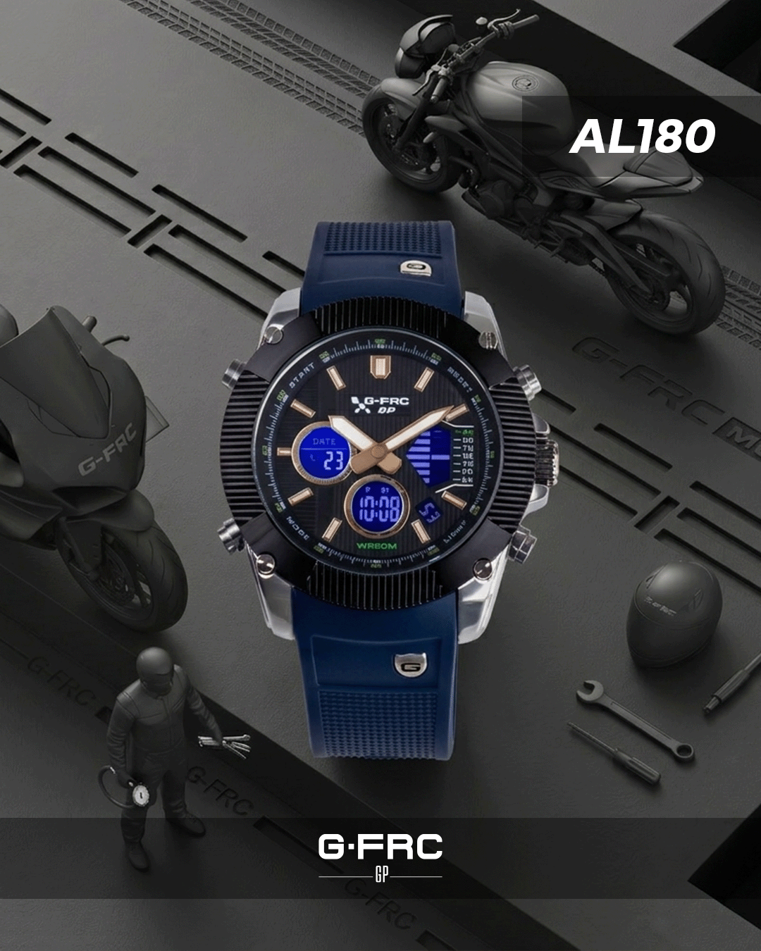 Reloj G-FORCE GP Plástico AL180 para hombre