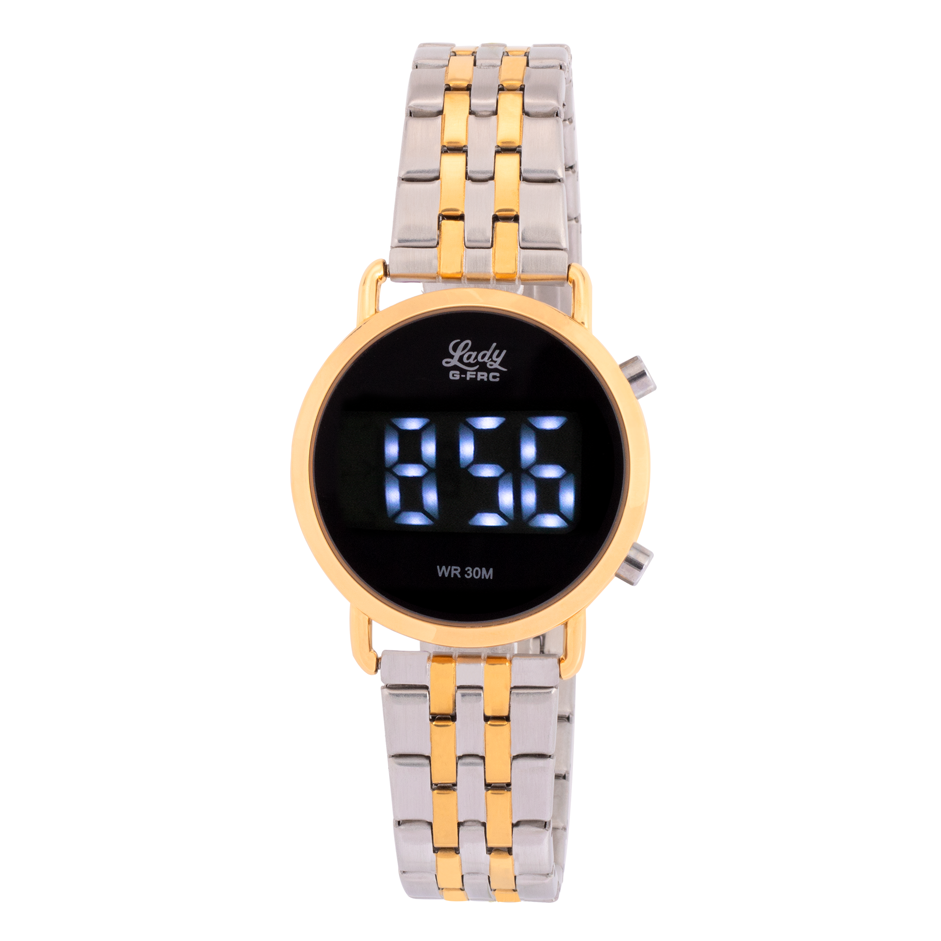 Reloj G-FORCE AL207 Led pulso metálico para mujer