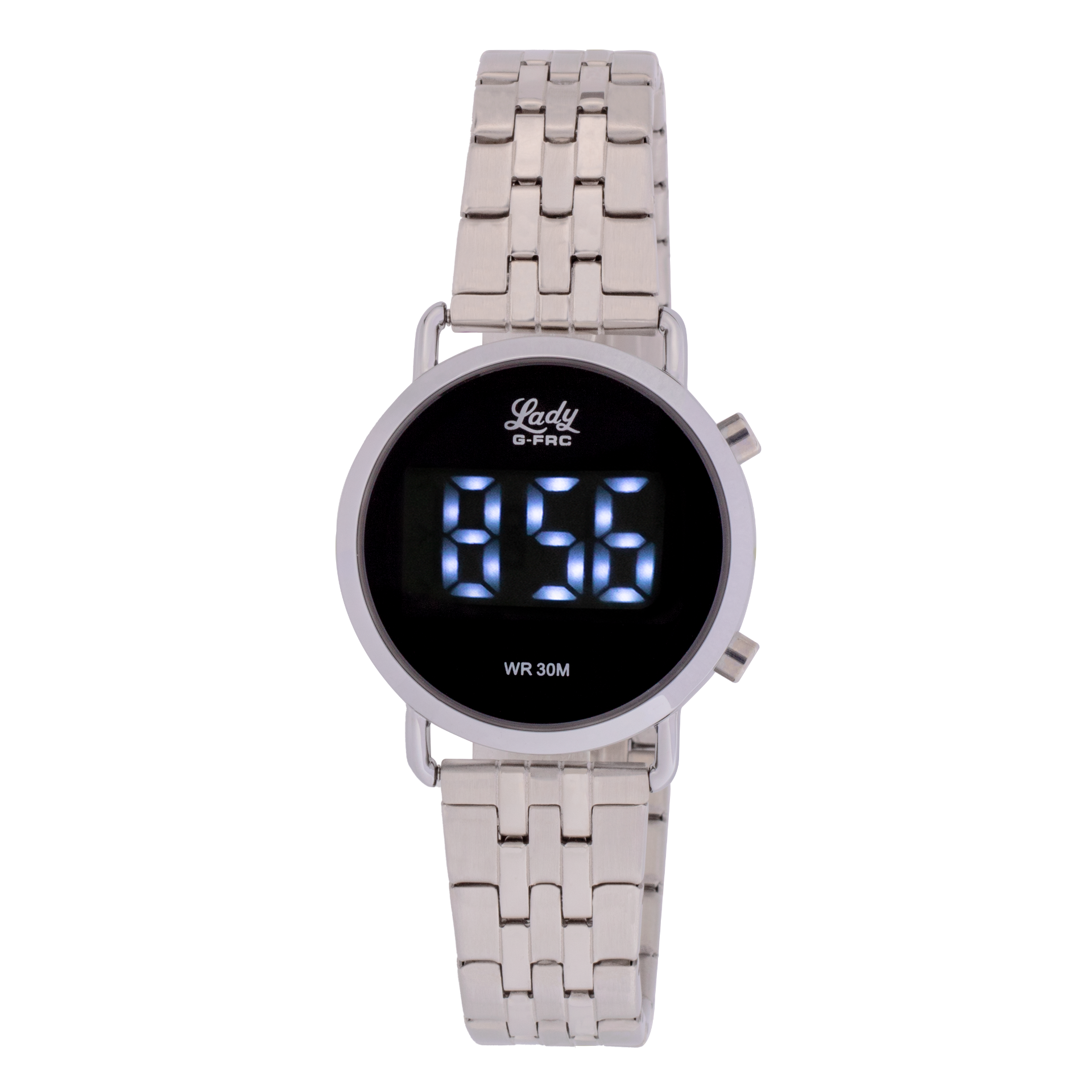 Reloj G-FORCE AL207 Led pulso metálico para mujer