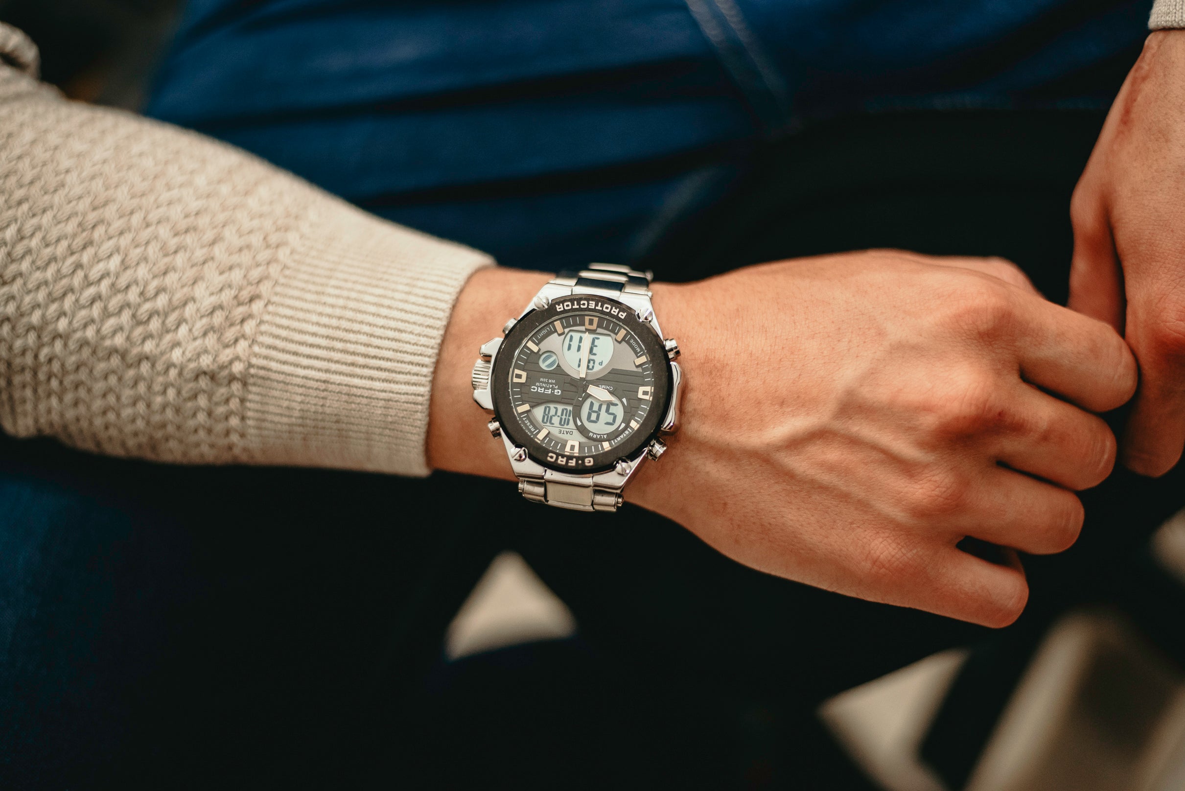 Reloj G-FORCE PLATINUM AL165 pulso metálico