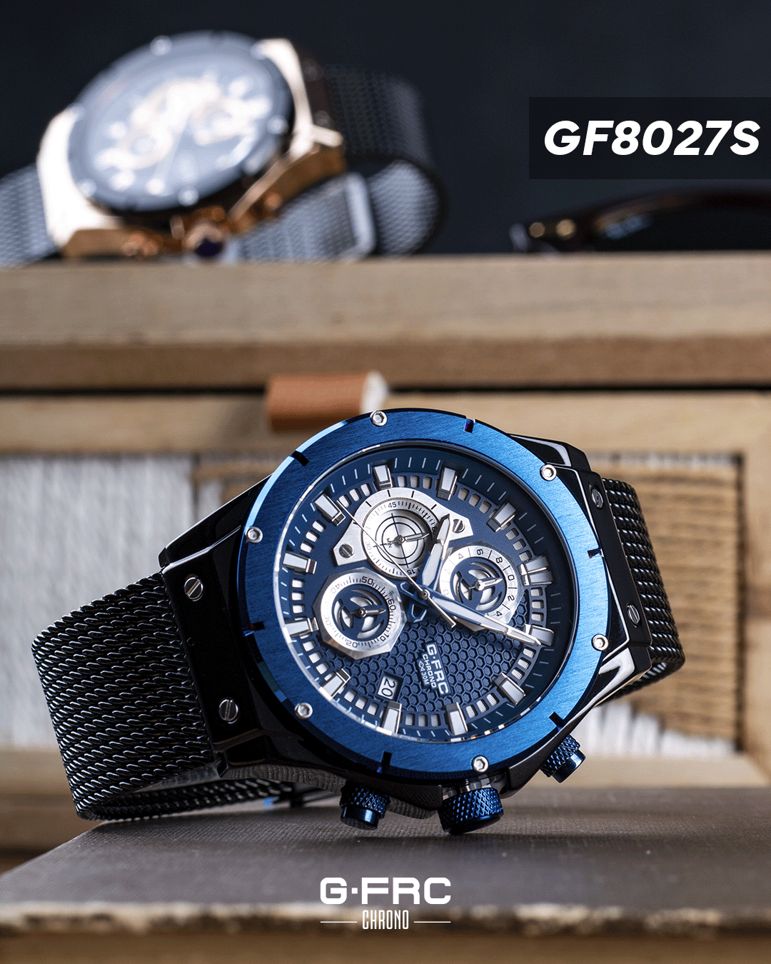 Reloj G-FORCE CHRONO GF8027 Pulso en Acero Inoxidable para hombre