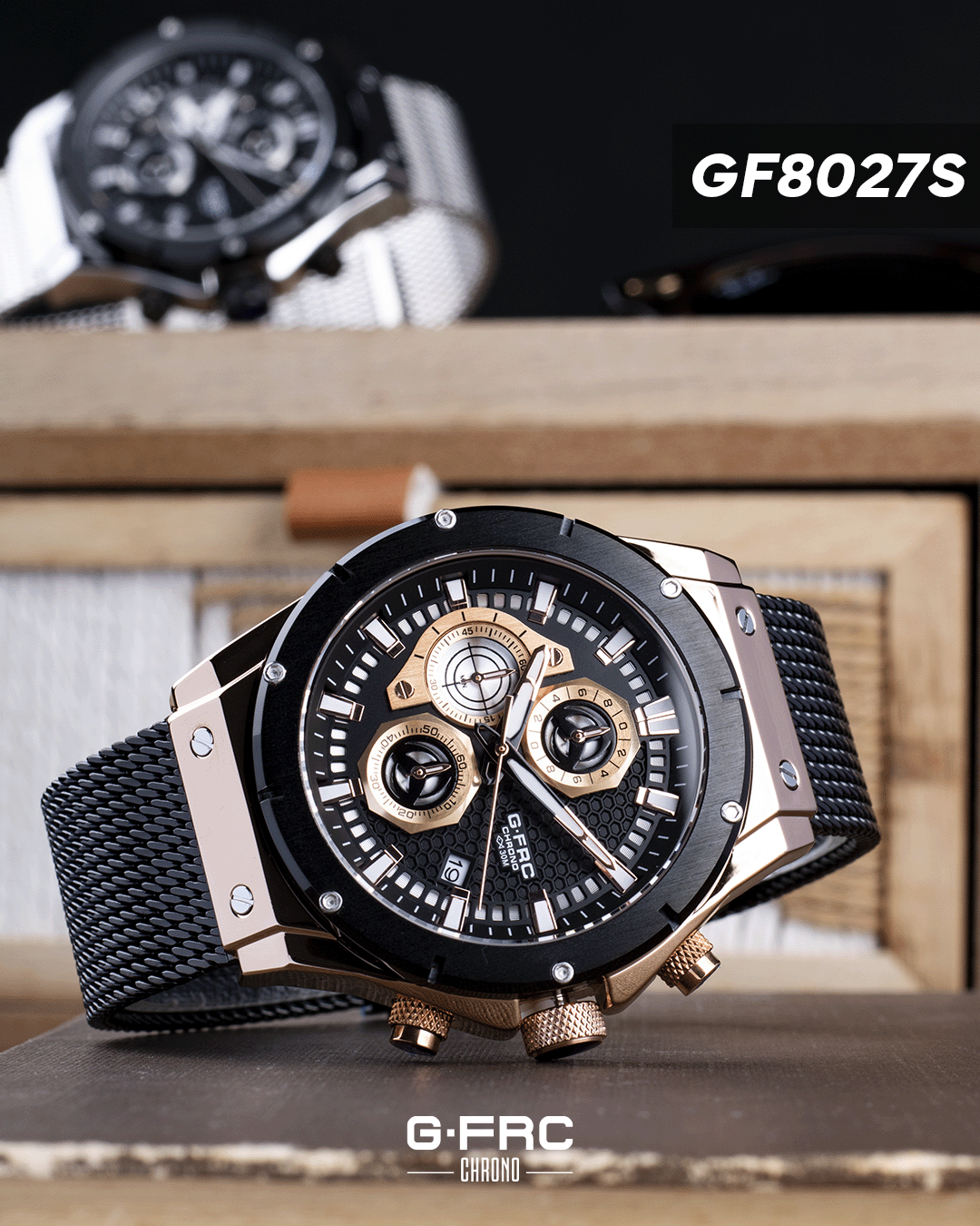Reloj G-FORCE CHRONO GF8027 Pulso en Acero Inoxidable para hombre