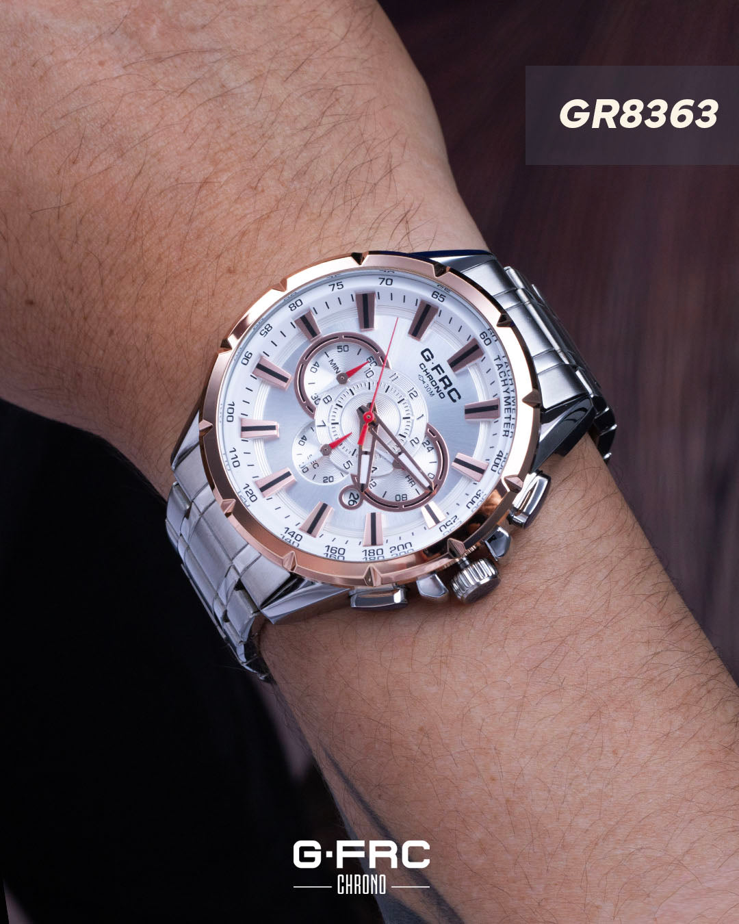 Reloj G-FORCE CHRONO GR8363 Pulso en Acero Inoxidable para hombre