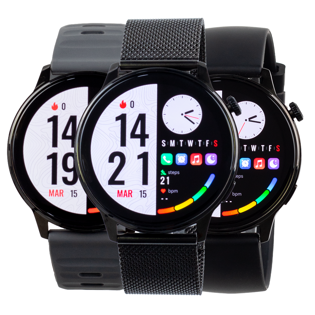 Reloj Inteligente para Hombre Extra Plano y 3 Pulsos Intercambiables | GS-120 G-FORCE