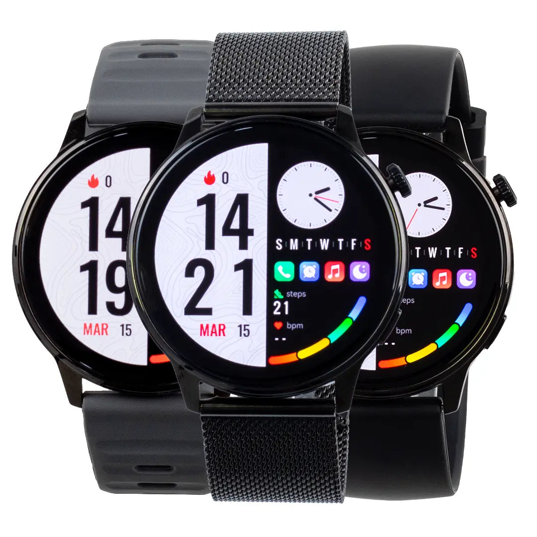 Reloj Inteligente para Hombre Extra Plano y 3 Pulsos Intercambiables | GS-120 G-FORCE
