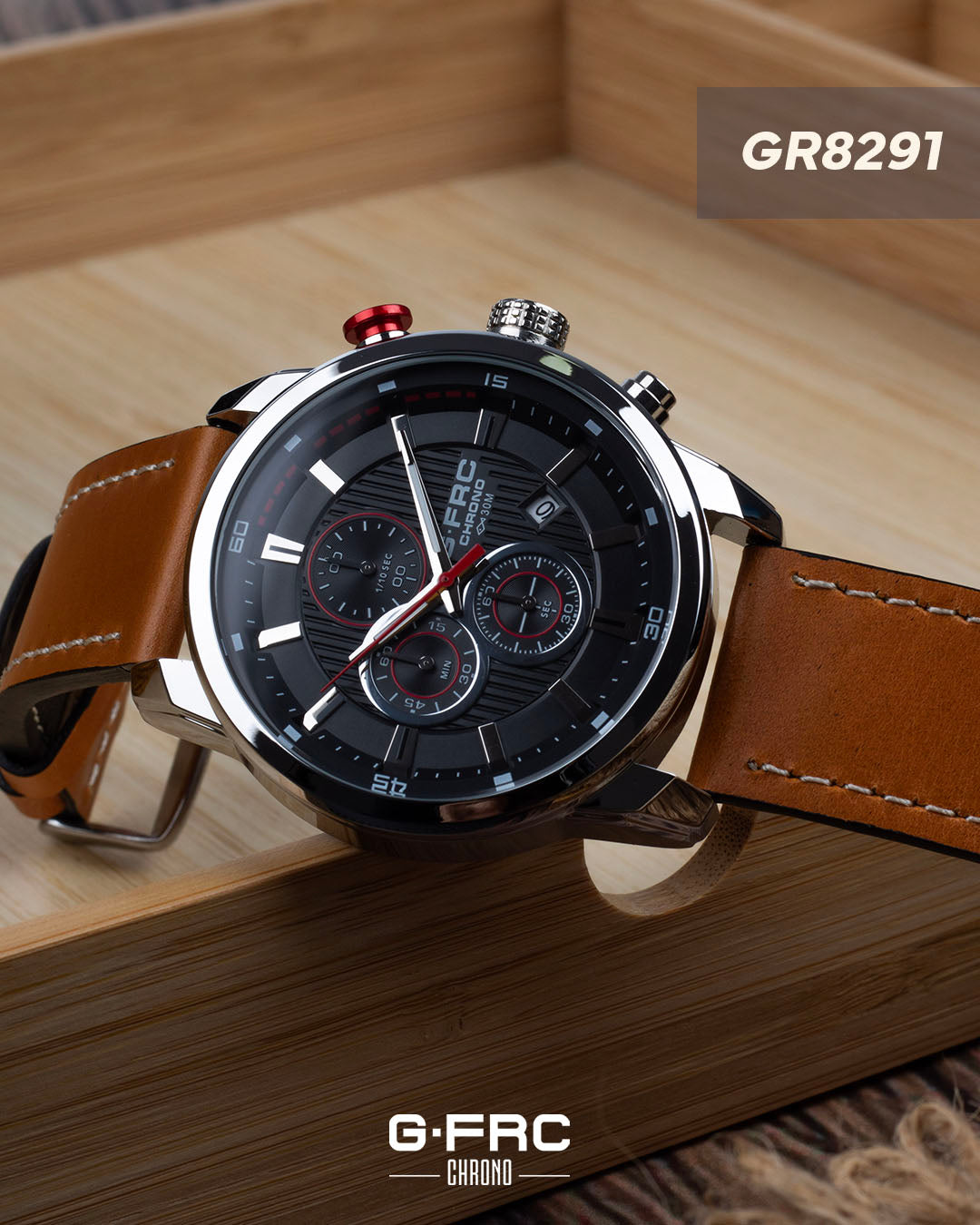 Reloj G-FORCE CHRONO GR8291 Pulso en Cuero para hombre