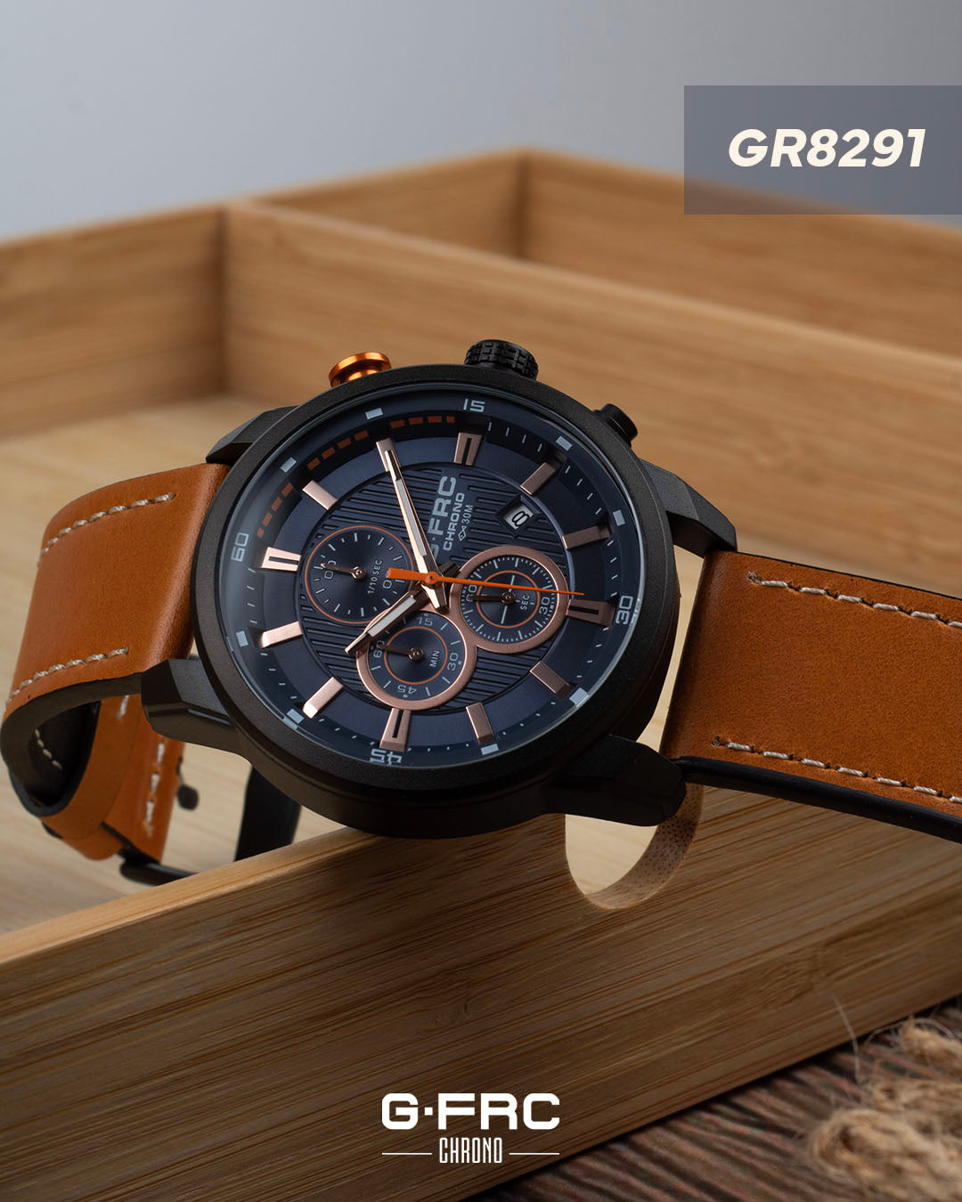 Reloj G-FORCE CHRONO GR8291 Pulso en Cuero para hombre