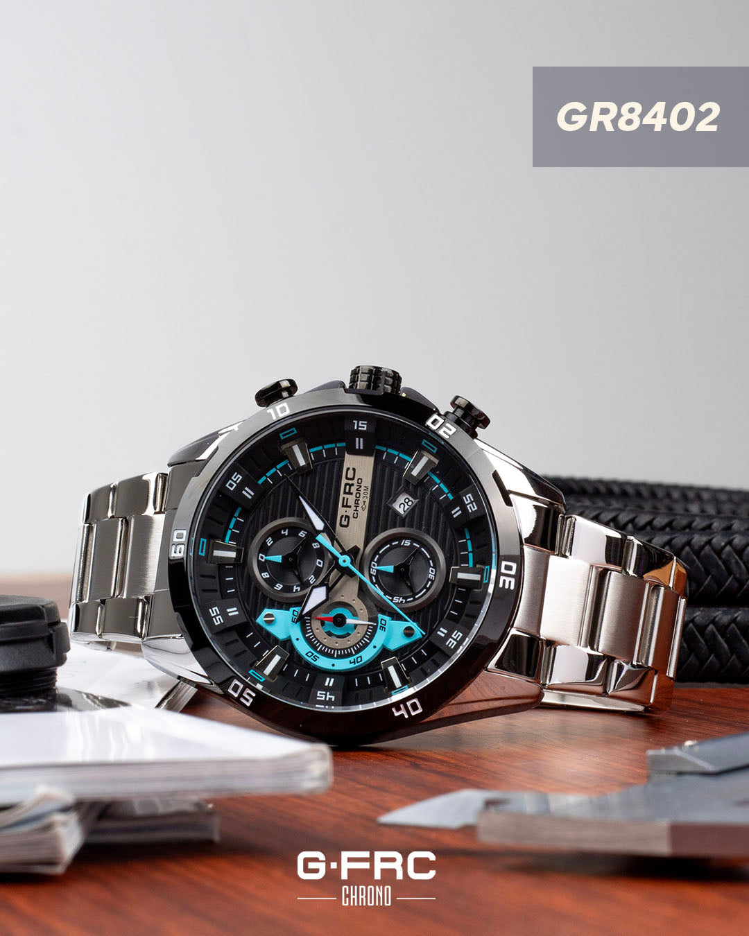 Reloj G-FORCE CHRONO GR8402 Pulso en Acero Inoxidable para hombre