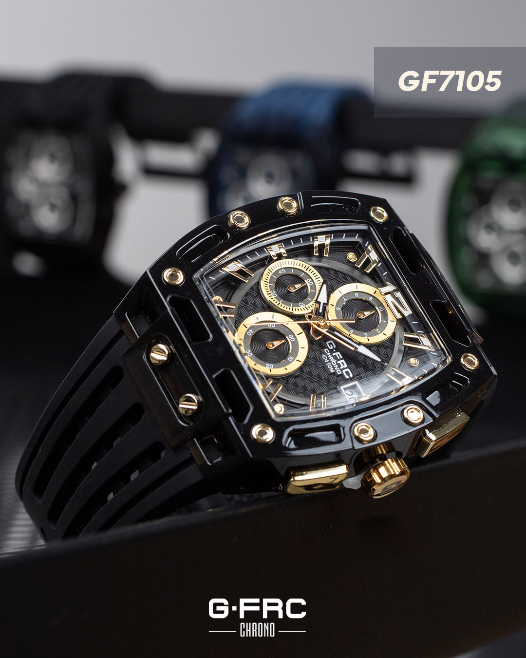 Reloj G-FORCE CHRONO GF7105 Pulso en Silicona para hombre