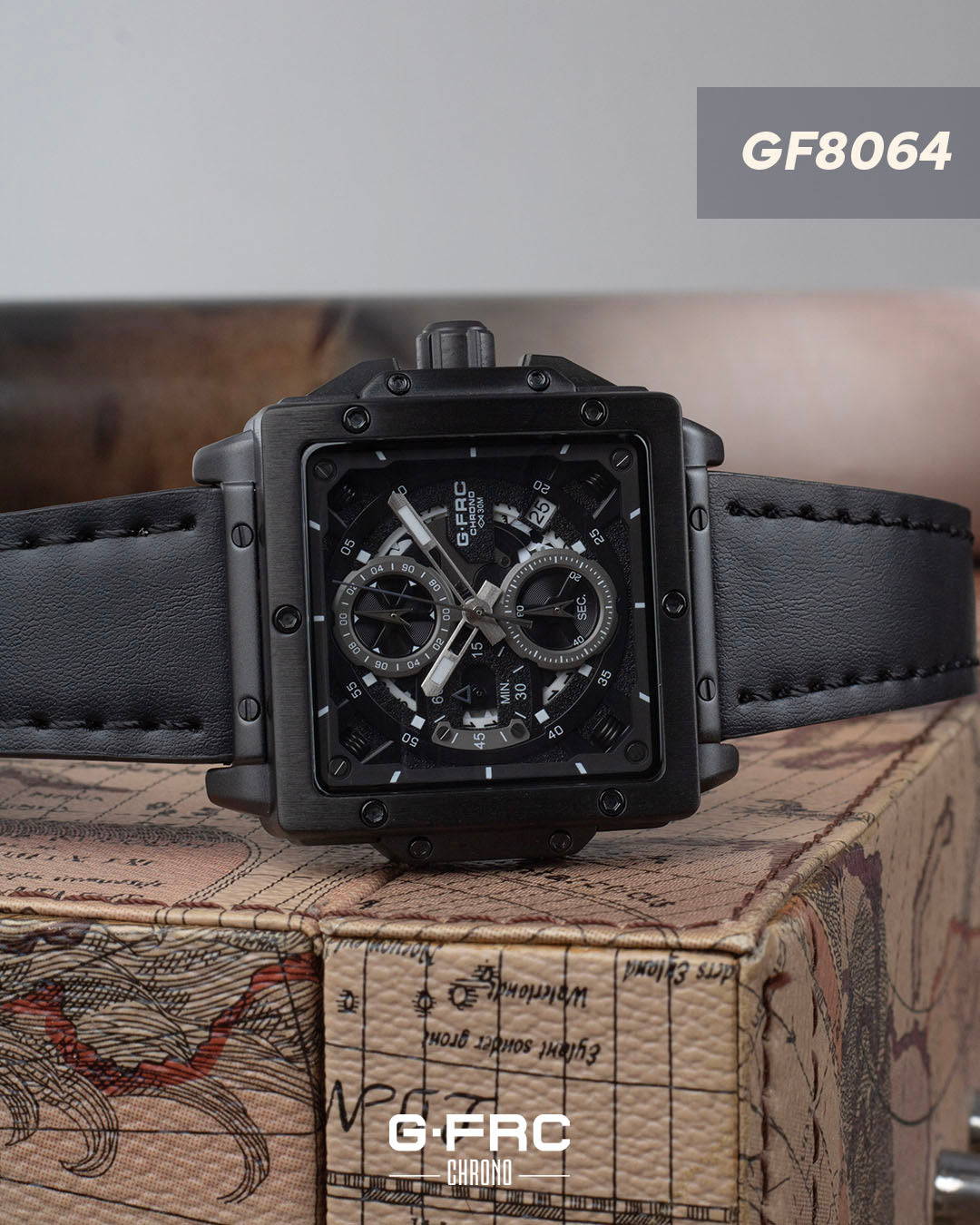 Reloj G-FORCE CHRONO GF8064 Pulso en Cuero para hombre