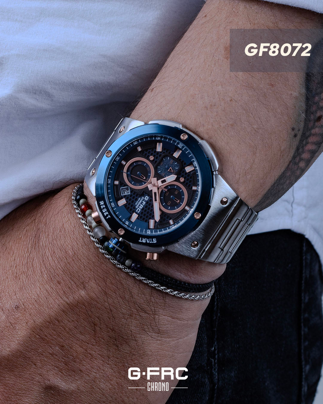 Reloj G-FORCE CHRONO GF8072 Pulso en Acero Inoxidable para hombre