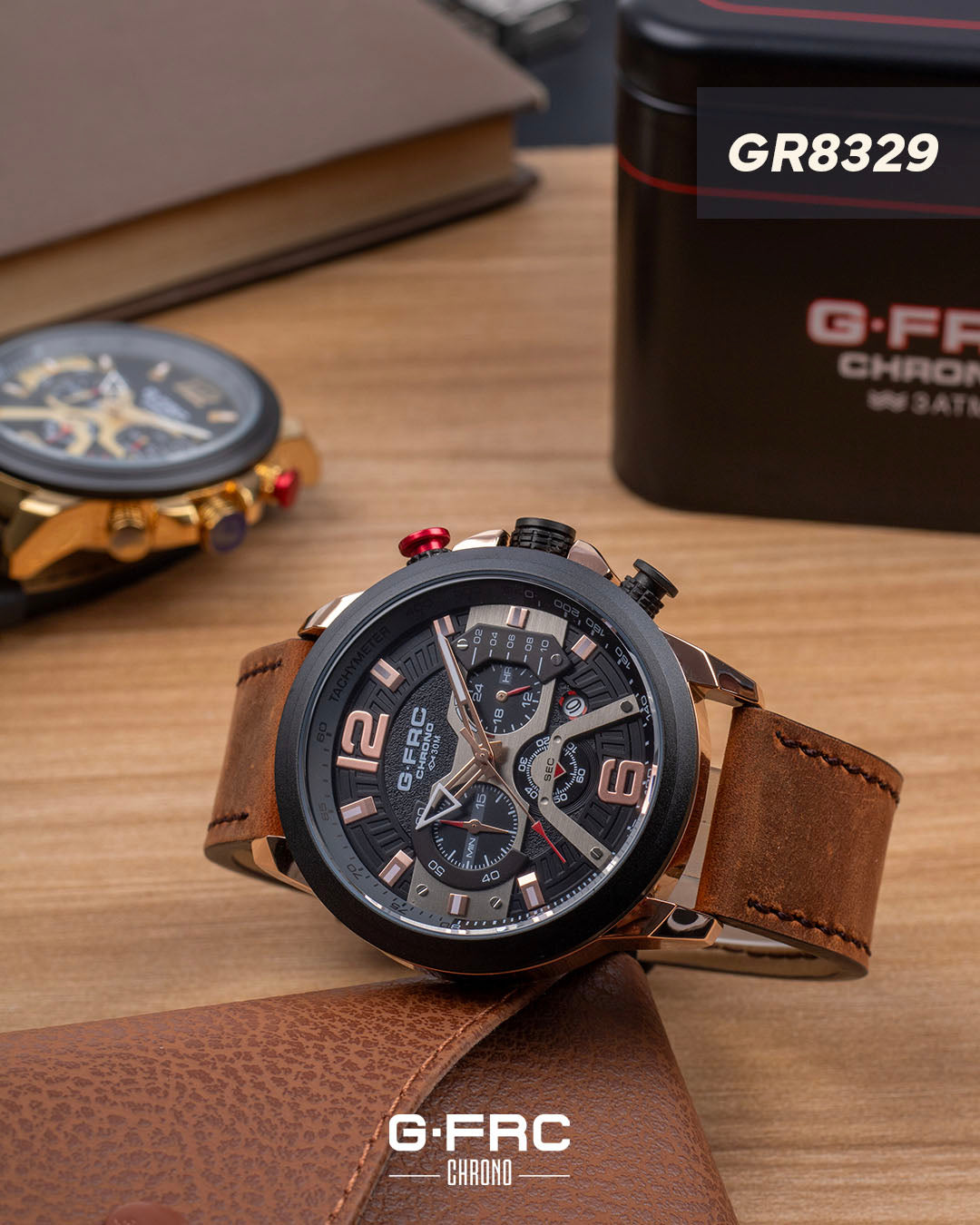 Reloj G-FORCE CHRONO GR8329 Pulso en Cuero para hombre