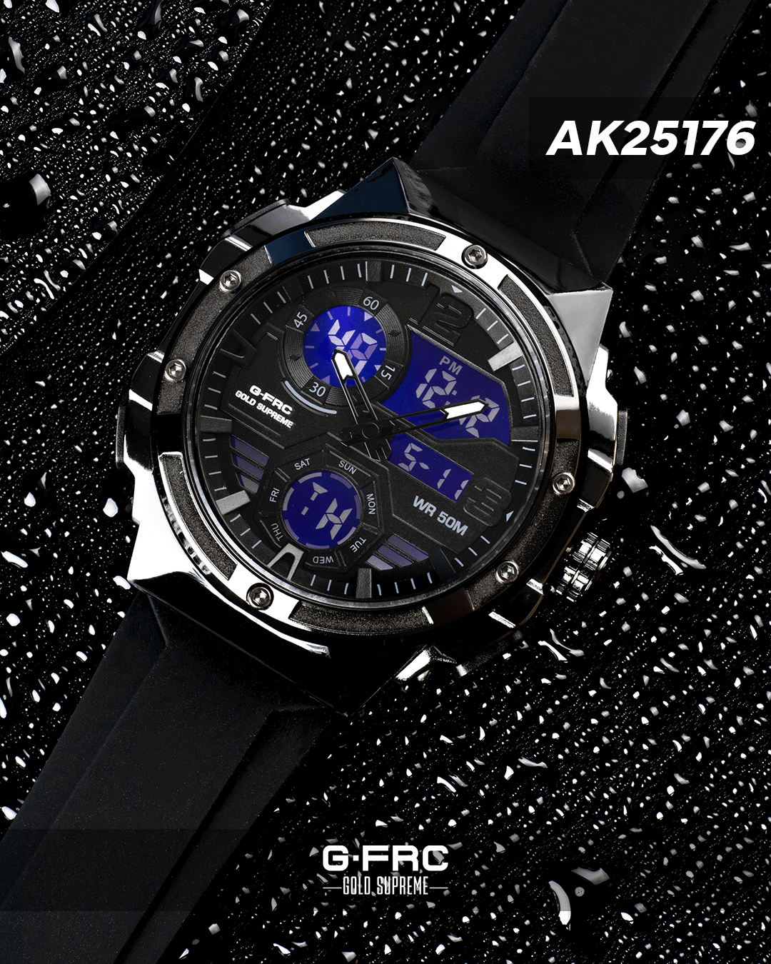 Reloj G-FORCE GOLD AK25176 Caja y Pulso en Resina para hombre