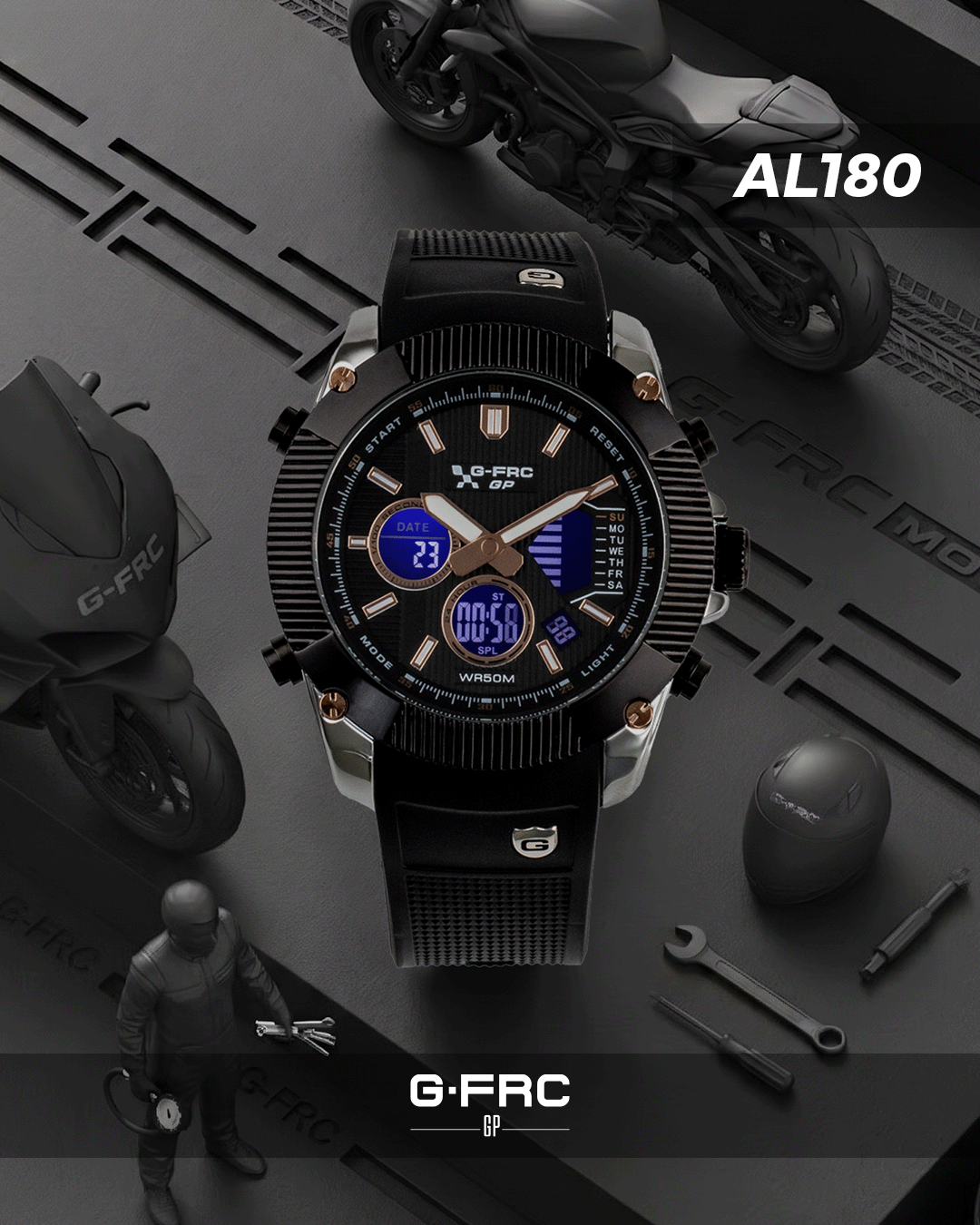 Reloj G-FORCE GP Plástico AL180 para hombre