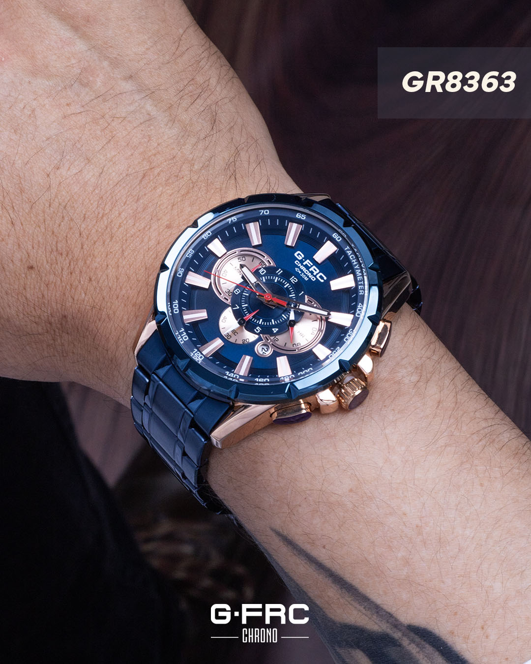 Reloj G-FORCE CHRONO GR8363 Pulso en Acero Inoxidable para hombre