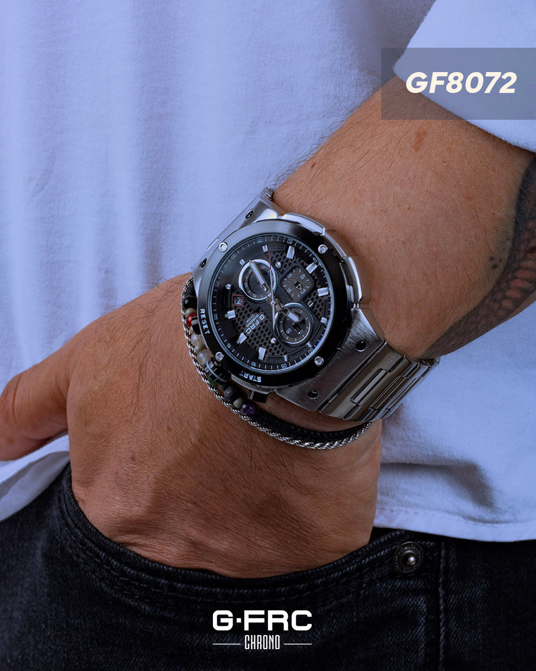 Reloj G-FORCE CHRONO GF8072 Pulso en Acero Inoxidable para hombre