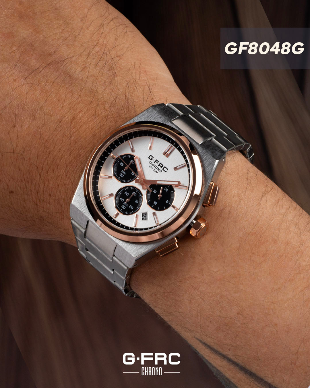 Reloj G-FORCE CHRONO GF8048 Pulso en Acero Inoxidable para hombre