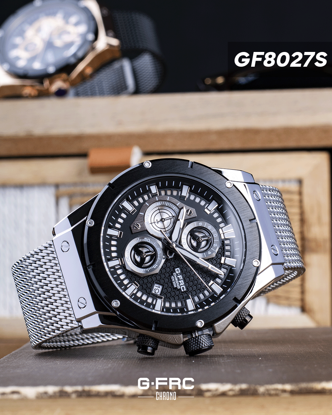 Reloj G-FORCE CHRONO GF8027 Pulso en Acero Inoxidable para hombre