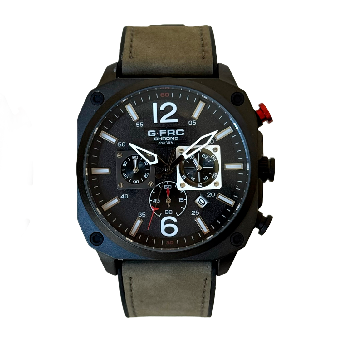 Reloj G-FORCE CHRONO GR8398 Pulso en Silicona y cuero para hombre