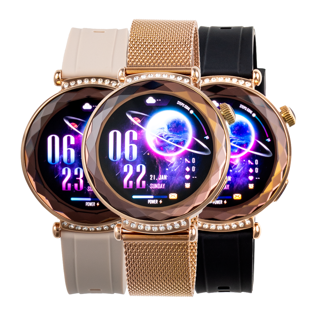 Reloj inteligente para mujer G-FORCE Smart GS-50 con pulsos intercambiables