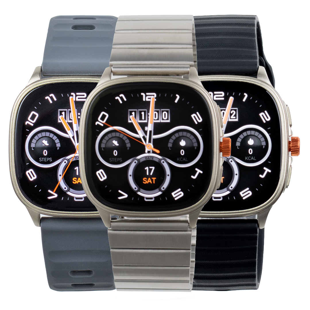 Smartwatch para Hombre con Llamadas y 3 Pulsos Intercambiables | GS-110 G-FORCE