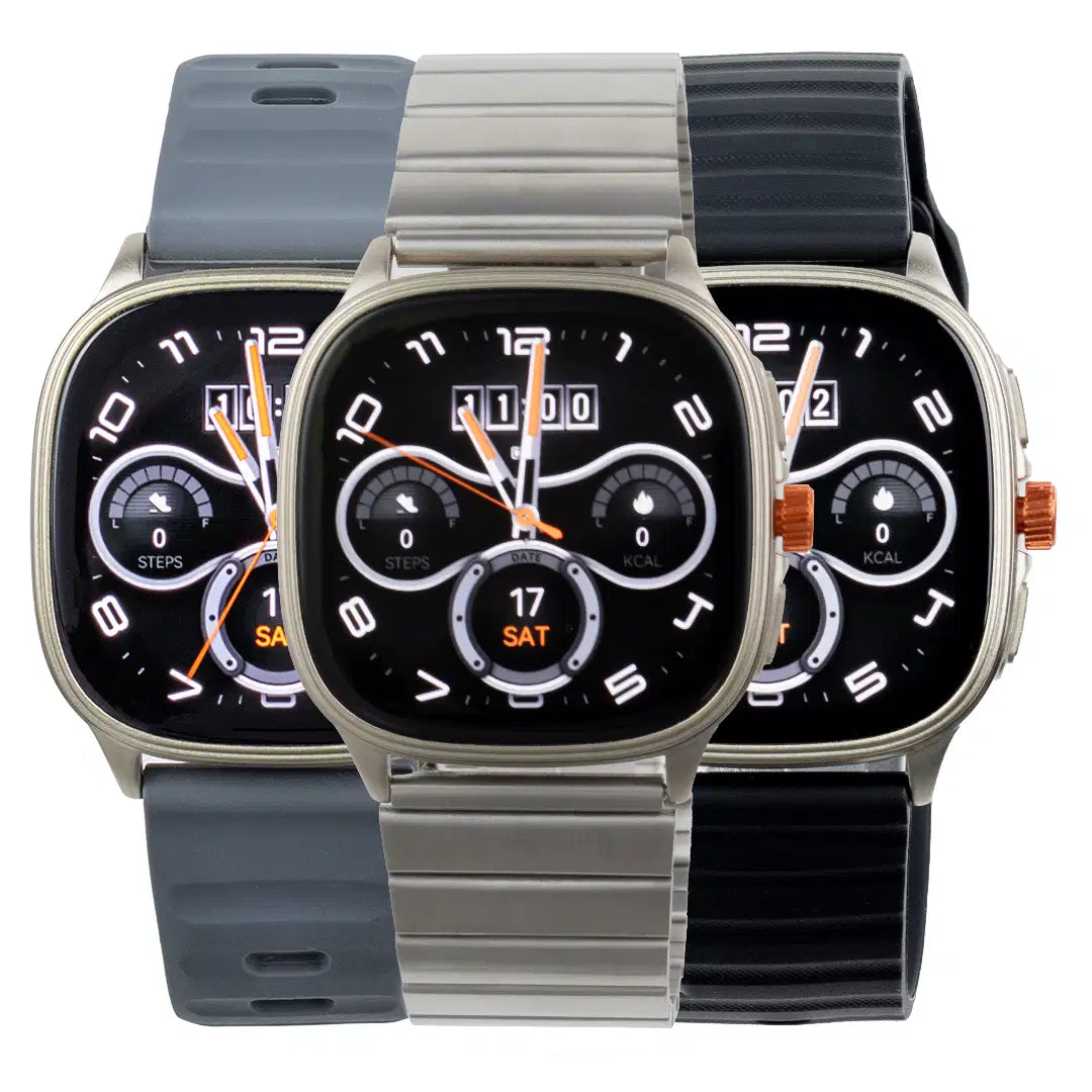 Smartwatch para Hombre con Llamadas y 3 Pulsos Intercambiables | GS-110 G-FORCE